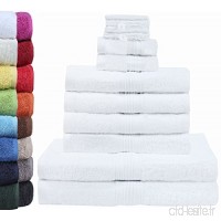10 pièces éponge avec différentes tailles 4 x serviettes  2 x Serviettes de bain Set de serviettes  2 x Serviettes Invités  2 x Haute Qualité pour gants  Coton  weiß  10 tlg. FROTTIER SET - B077F2CP2Z
